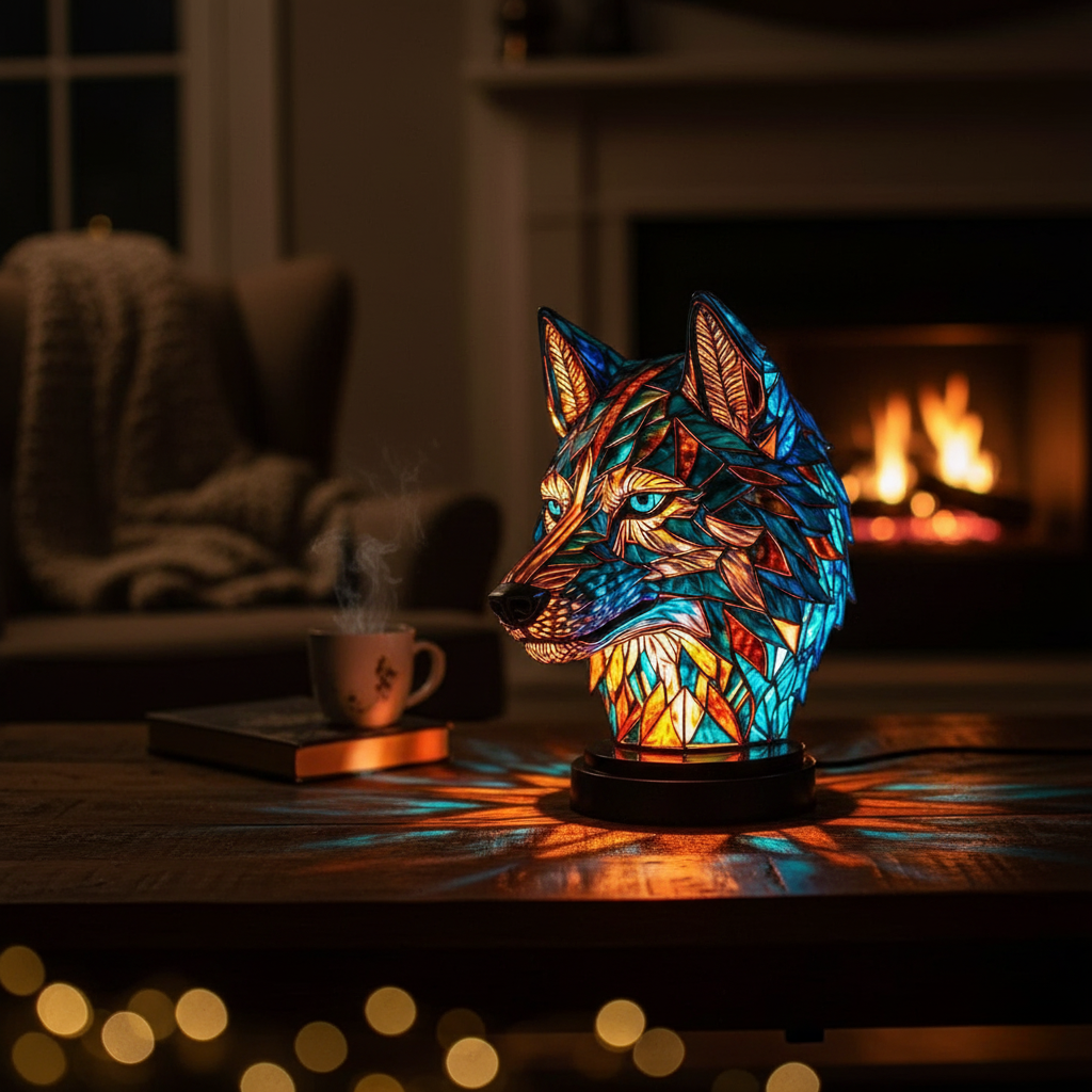Lampada Artigianale – Charming Wolf Design