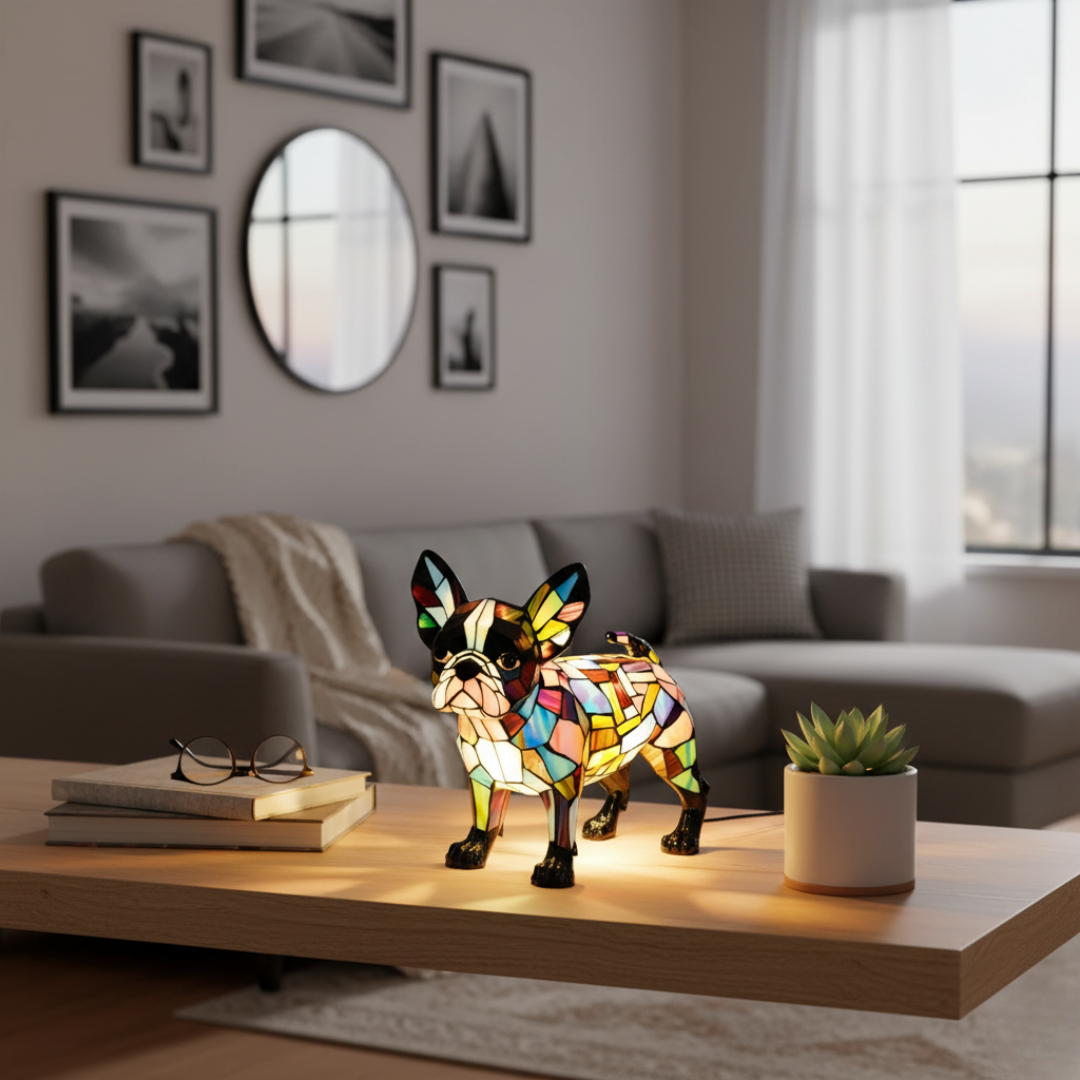 Lampada Artigianale – Sophistication Of Boston Terrier Gentle Light For Your Home