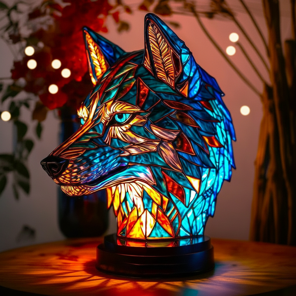 Lampada Artigianale – Charming Wolf Design