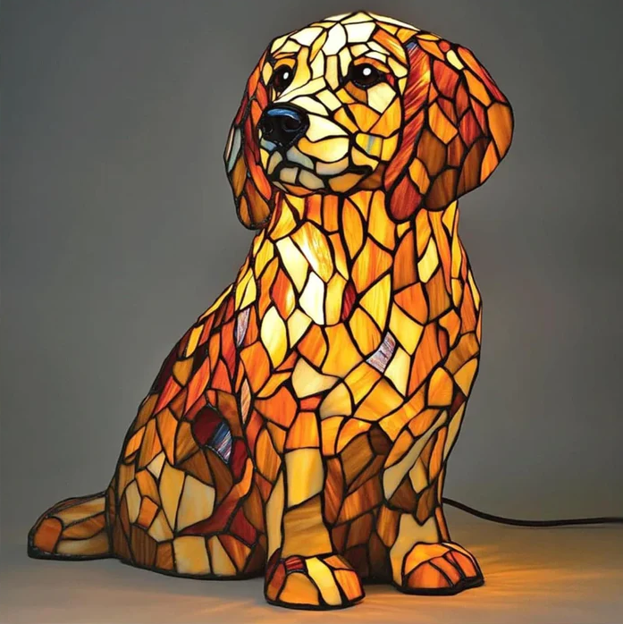 Lampada Artigianale – Lily, a spiritual golden retriever sculpture